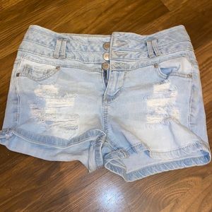 Ripped jeans shorts
